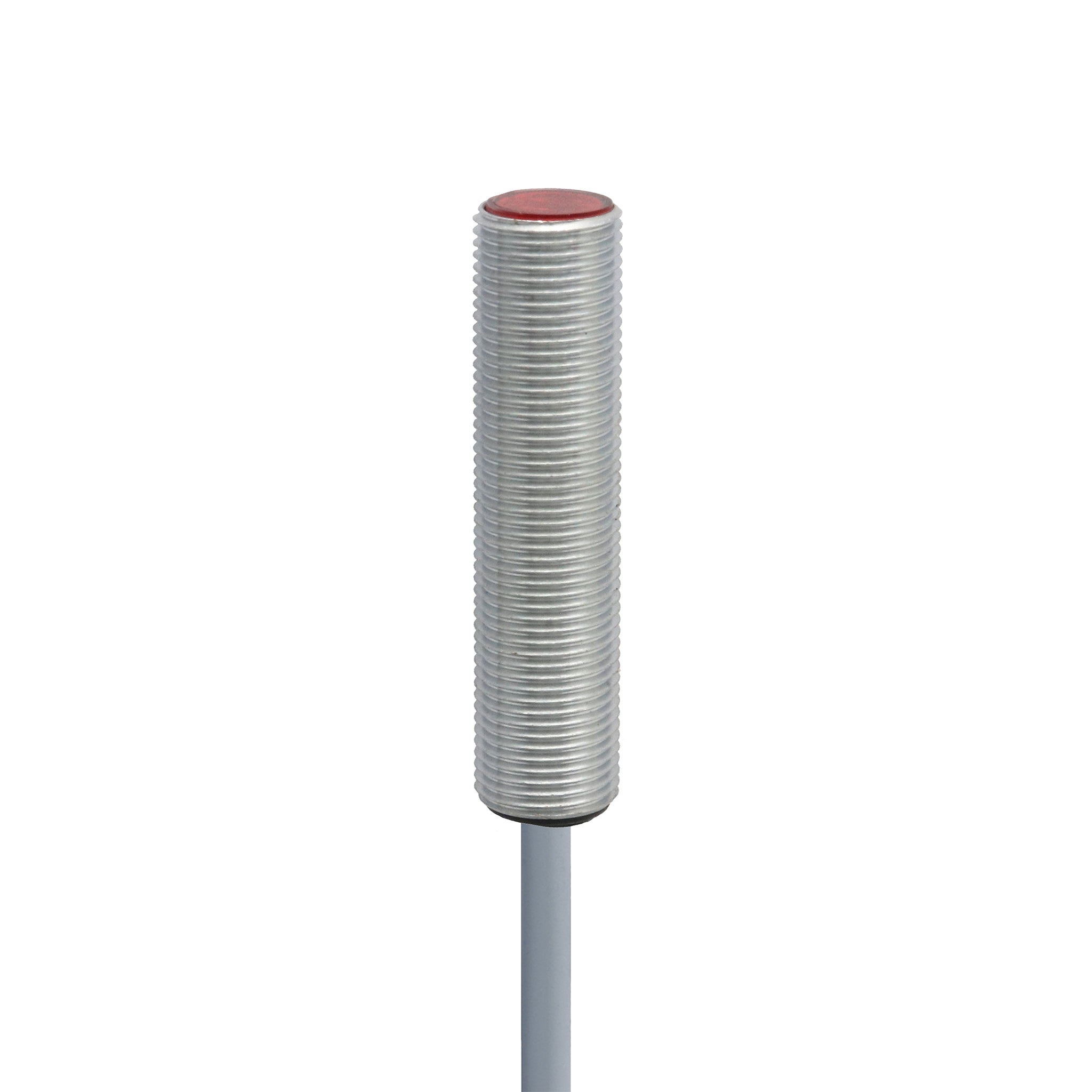 Standard Through beam emitter M12 0...8000 mm Chrome plated brass LED, red 630 nm